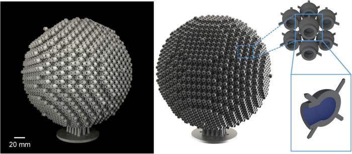 Fabricated three-dimensional underwater acoustic metalens