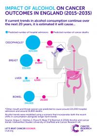 Impact of Alcohol on Cancer Outcomes in England by 2035
