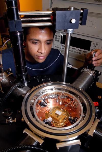 Examining Silicon Germanium Chip 1