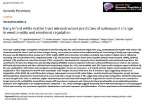 Early infant white matter tract microstructure predictors of subsequent change in emotionality and emotional regulation