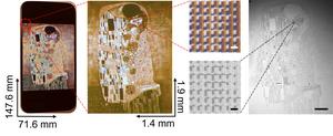 The retina E-paper is roughly 1/4000 the size of the smartphone screen