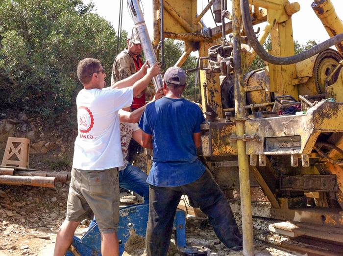 Installation of a borehole meter