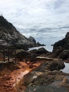 One of the five hot springs