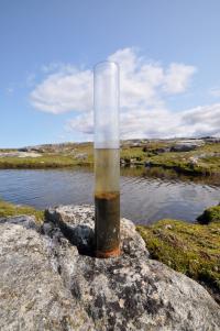 A Sediment Core from an Eider Pond in Digges Sound
