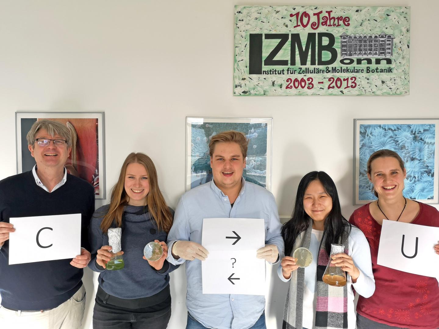 Volker Knoop, Elena Lesch, Bastian Oldenkott, Yingying Yang und Mareike Schallenberg 