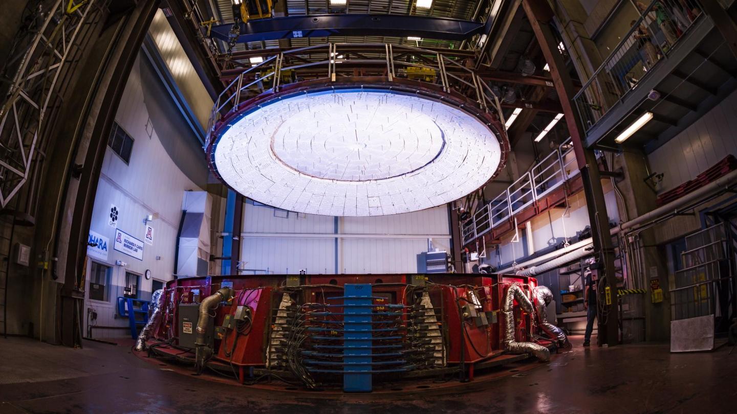 Spin-casting furnace at the Richard F. Caris Mirror Lab