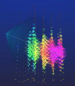 KM3NeT detector event visualization
