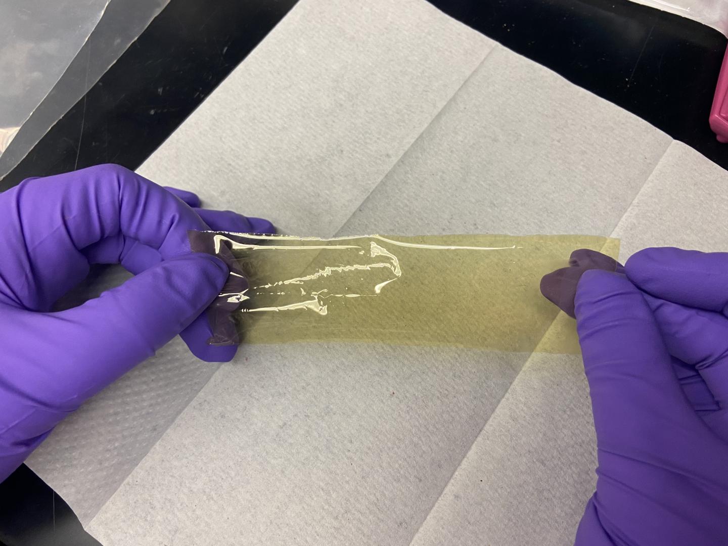 Thin Film Designed by Big Data and Made with Synthetic Chemistry