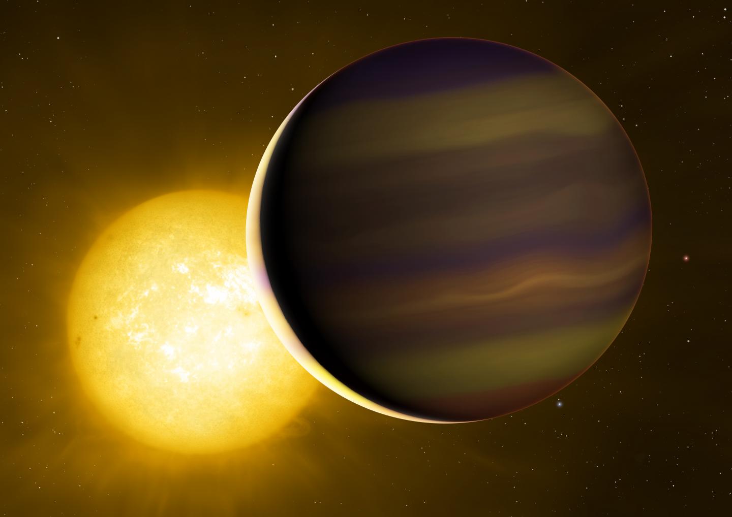 Artist's impression of HD 209458b
