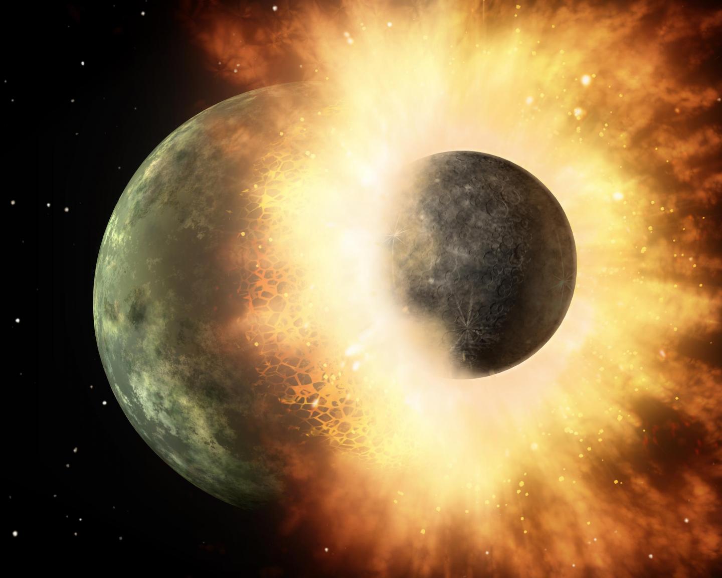 High-Speed Collision in the Early Stages of Planetary Formation