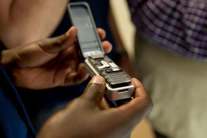 Close-up of the MinION Handheld DNA Sequencer (2 of 2)