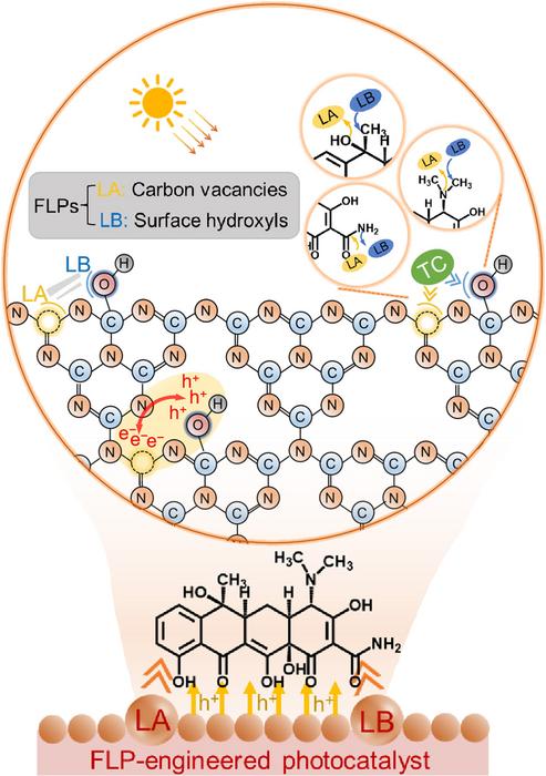How Frustrated Lewis Pairs Accelerate Antibiotic Degradation