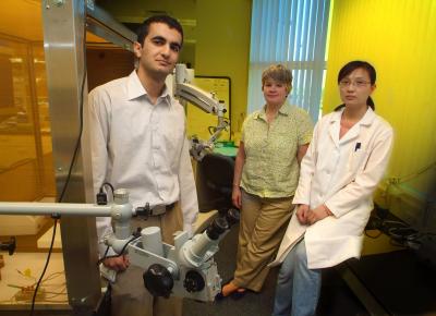 Arkadiy Yagdorov and Drs. Lynnette McCluskey and Lianying He, Medical College of Georgia