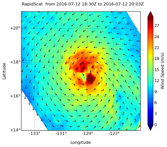 RapidScat Image of Celia