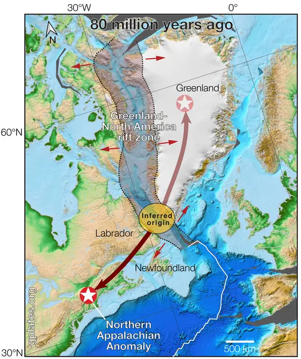 Origin of the Northern Appalachian Anomaly