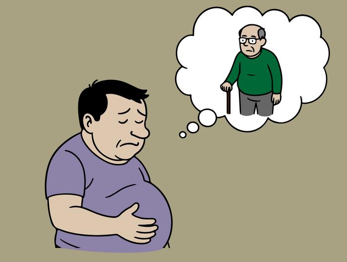 Obesity-linked frailty