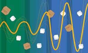 Artistic representation of metabolism influencing the segmentation clock
