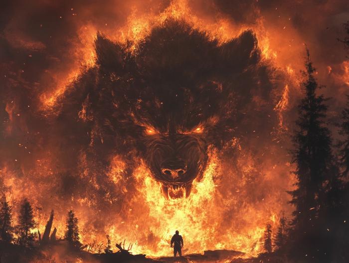 Wildfire metaphor: Flame as an angry beast
