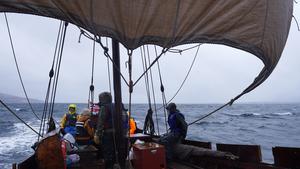 Crew in boat