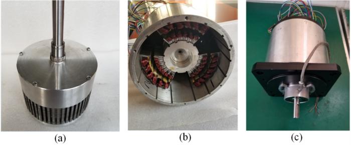Motor prototype of the DS-ALM. (a) Salient rotor. (b) Assembled stator. (c) Whole Prototype. (IMAGE)