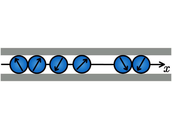 graphic illustrating single file dynamics