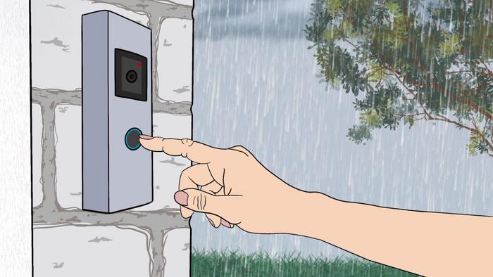 doorbell camera rain monitoring