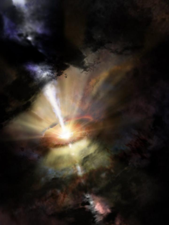 Artist Impression of Abell 2597