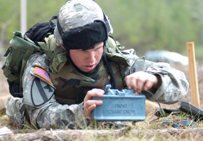 Soldier Practicing