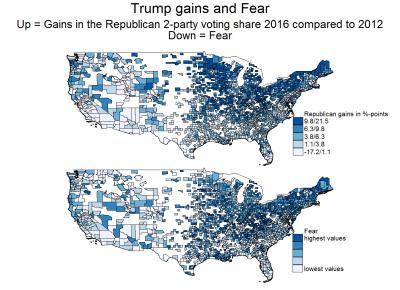 Voting Behavior and Neuroticsm in the United States in 2016