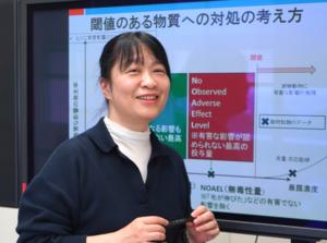 Murayama talking in-depth about her research