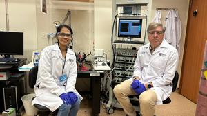 Dr Sheeja and Prof Brian