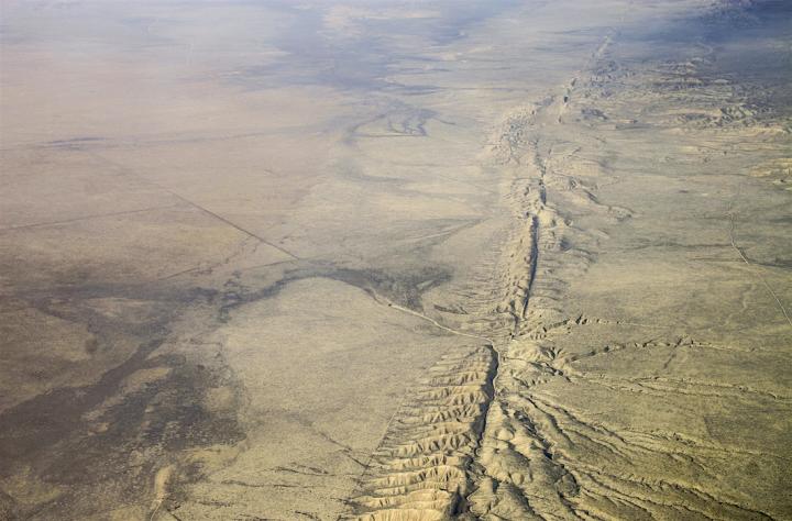 San Andreas Fault Trace on Carizzo Plain