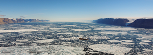 The 20 km-wide Petermann Fjord