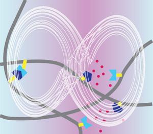 "Chaotic dynamics" in active soft materials