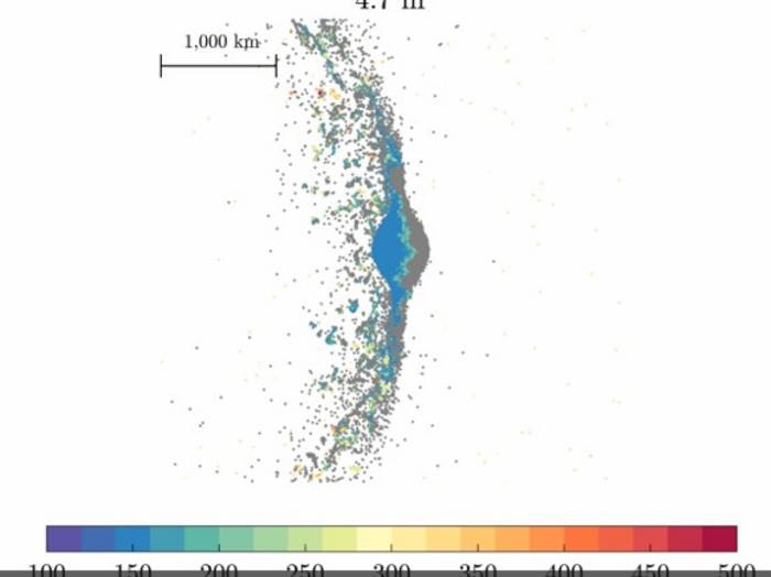 Disruptive Collision of Two Small Moons
