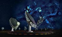Radio Image of the Center of the Milky Way with a Portion of the Meerkat Telescope Array in the Fore