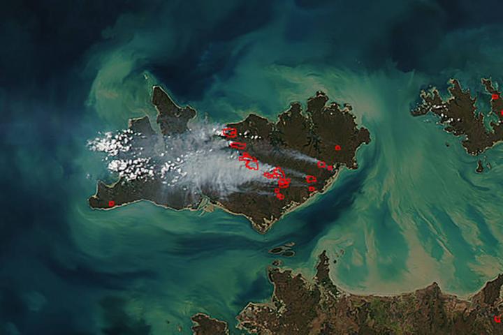 Fires on Australia's Melville Island