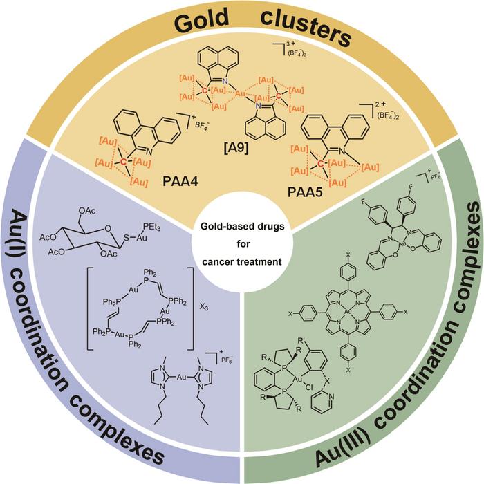 Gold-based drugs for cancer treatment.