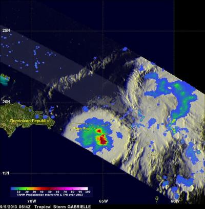 TRMM Sees Rainfall in Gabrielle