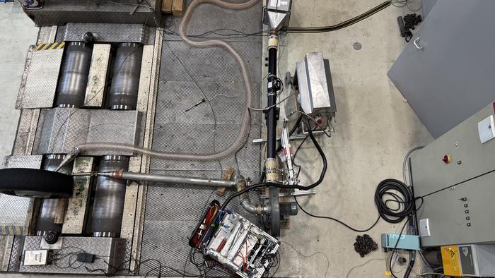 Measurements on the roller test benches at TU Graz.