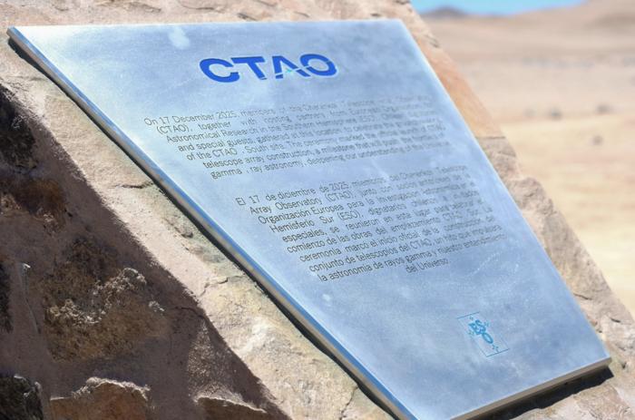 Commemorative Plaque at the CTAO-South site