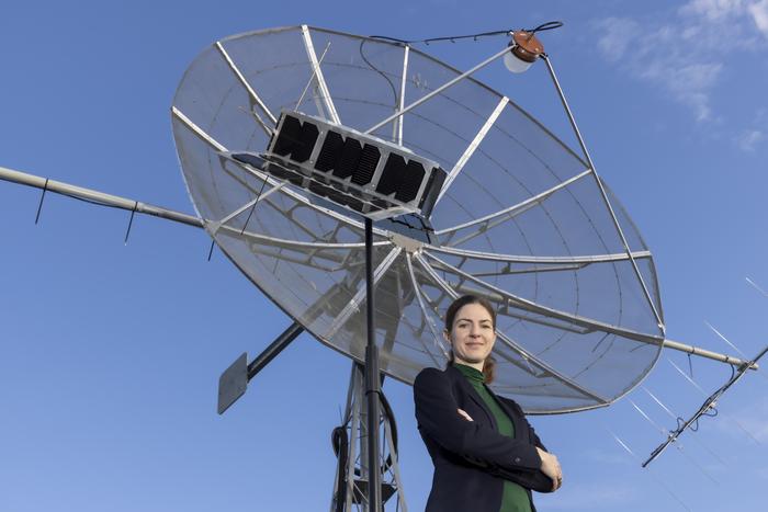 Project Manager Manuela Wenger from the Institute of Communication Networks and Satellite Communications at TU Graz.