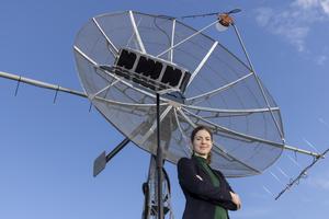 Project Manager Manuela Wenger from the Institute of Communication Networks and Satellite Communications at TU Graz.