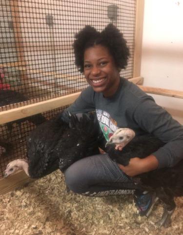 Girl with Turkey