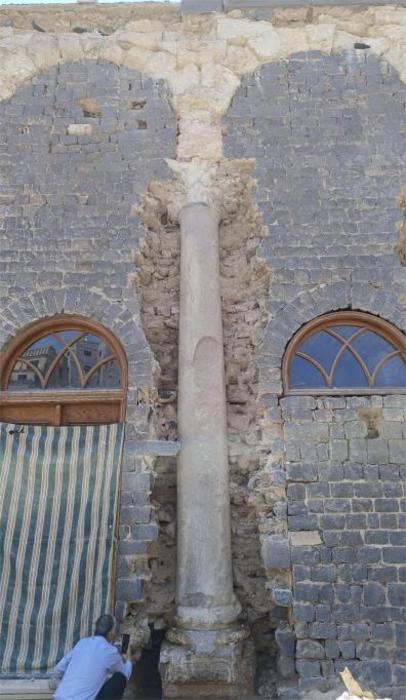 The column base with mysterious Greek inscription