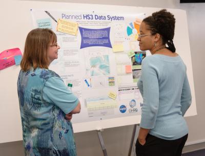 Helen Conover and Denna Hence at the NASA HS3 Science Meeting