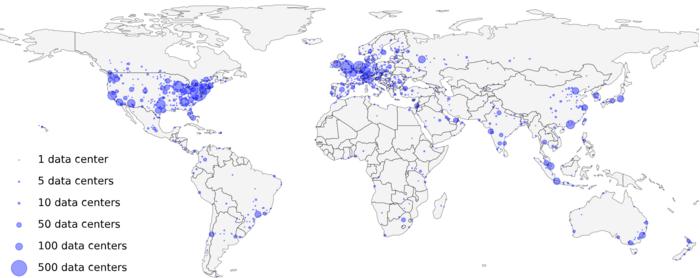 Many data centers are located where water resources are limited