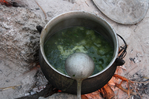 Slimy or mucilaginous sauce