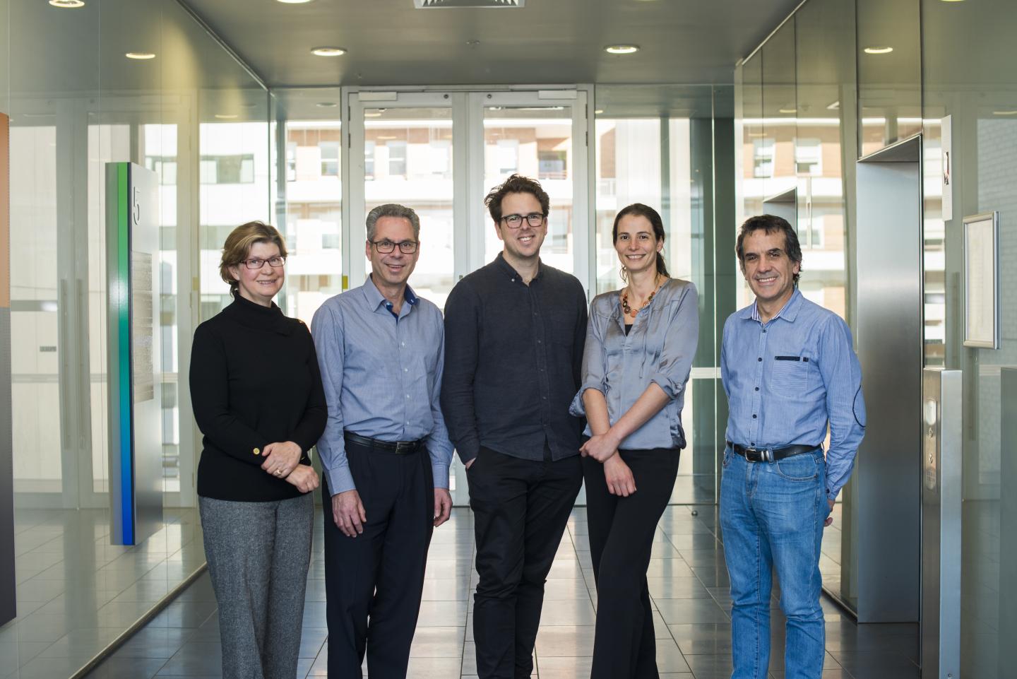Jane Visvader, Geoff Lindeman, Dr James Whittle, Delphine Merino and François Vaillant