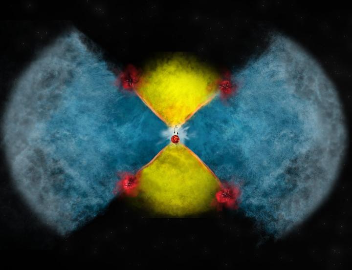 Artist's Impression of Gas Ejection